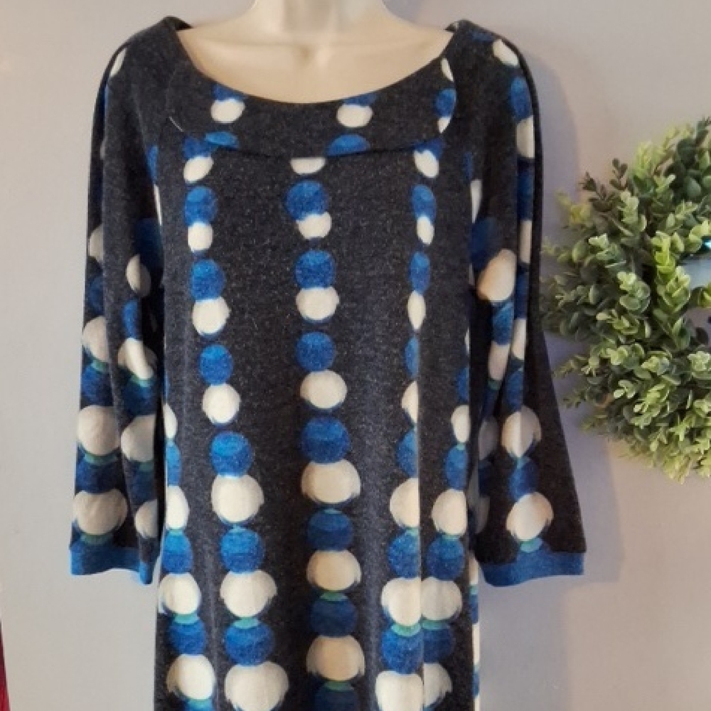 Aryeh Blue and White Polka Dot Dress 28
